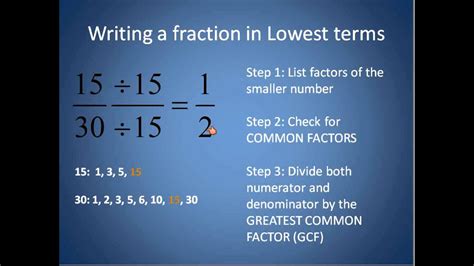 1/2 in lowest terms|can you simplify 1 2.